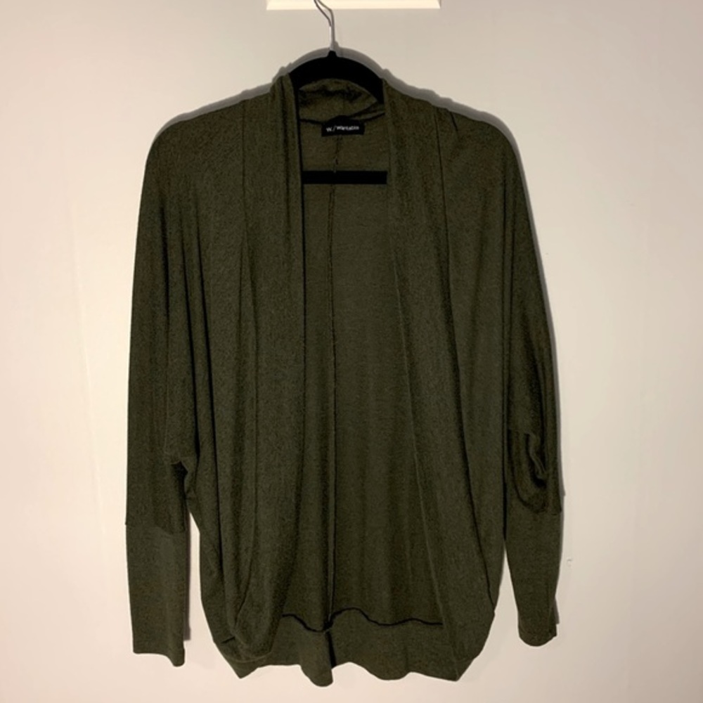 Green/Olive Cardigan | Size: M | Super cozy!